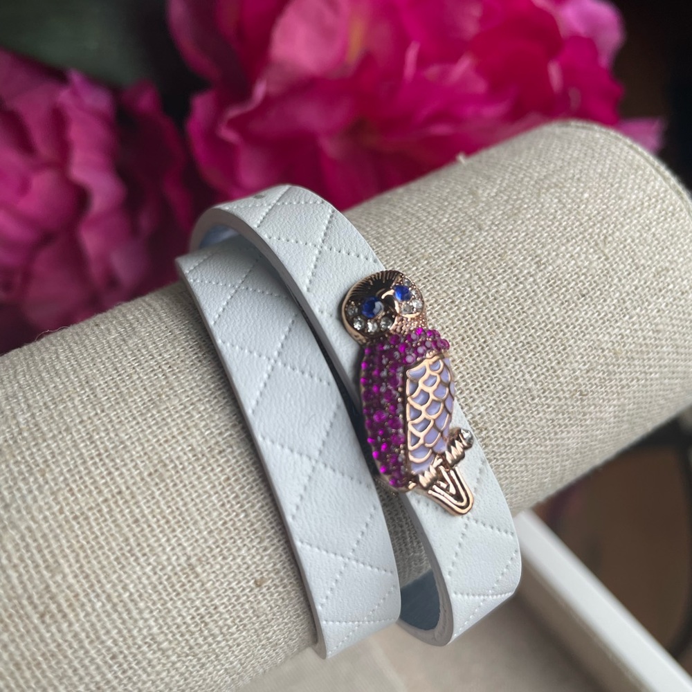 Keep Collective Stella & Dot Double Leather Band with Charm